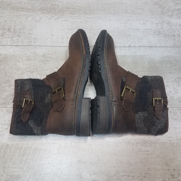 White Mountain Carlin Brown Ankle Bootie Boots Camo Size 6.5 - Picture 5 of 10